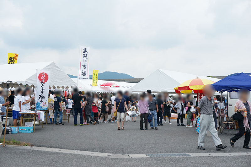 須崎市 新子祭りの会場入口