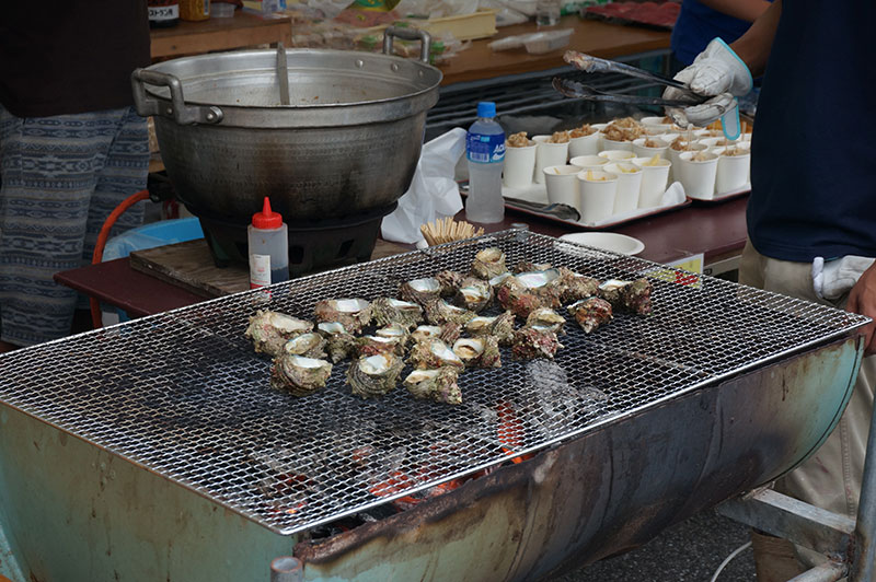 須崎市 新子祭りで出ていたサザエの壺焼き