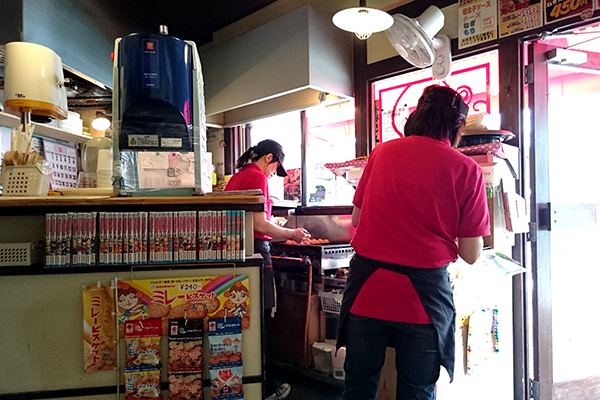 たこ焼きくるり たこやき調理中