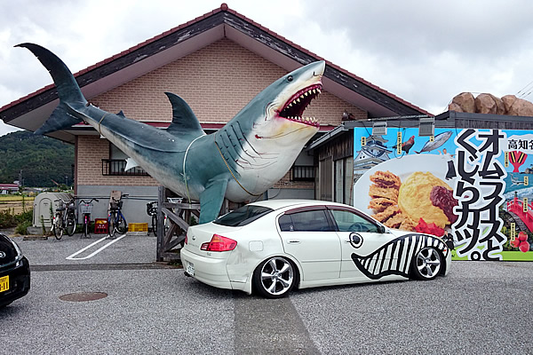 ゆず庵 サメとくじらカー