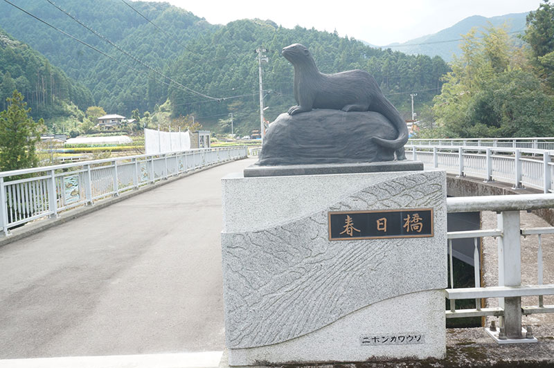 かわうそ自然公園手前の春日橋