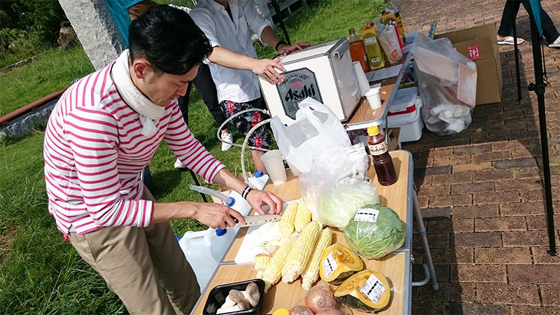 高知colorBBQの野菜係の翔くん