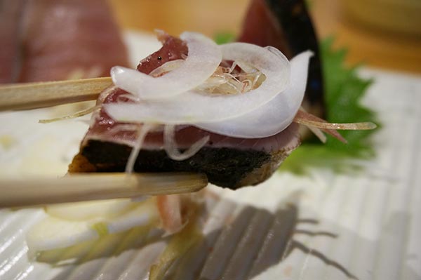 居酒屋いつものところ 十刻のカツオのタタキ