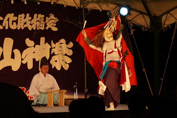 高知城 秋のお城まつり 津野山神楽