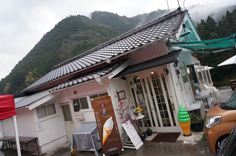 茶畑プリンのある池川茶園