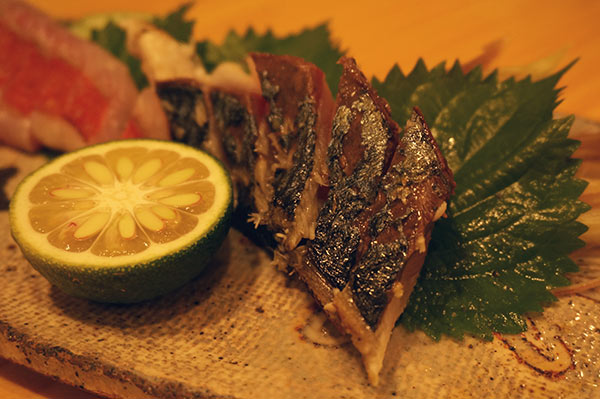 いも家の看板メニュー 鯖の焼き切り